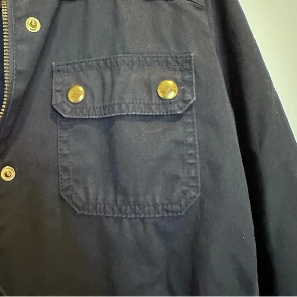 J.Crew Relaxed Boyfriend Field Jacket in Navy - Picture 9 of 15